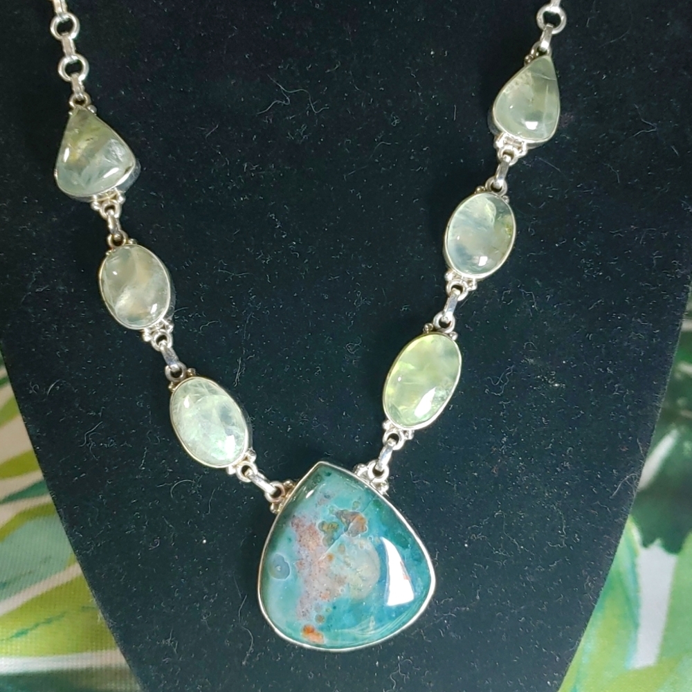 Beautiful Green Jasper Necklace